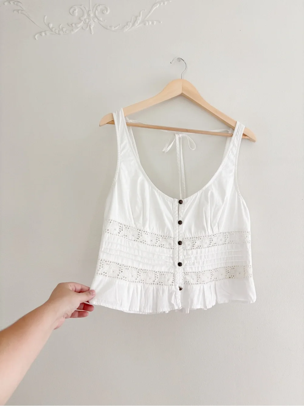 Free People Kianna Lace Tank Top